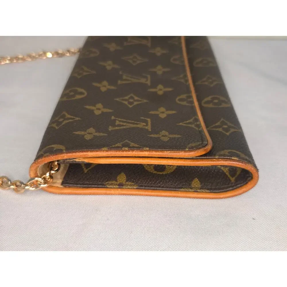 Louis Vuitton Vintage Monogram Twin Pochette GM LV Bag Clutch